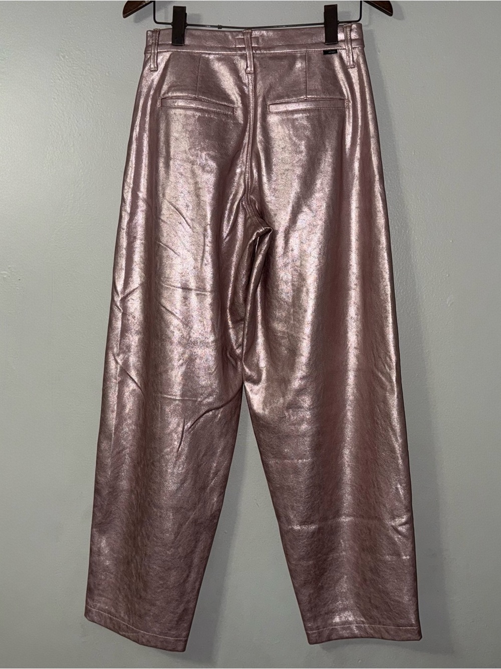 MOTHER PLEATED STARLET SNEAK PANTS IN PINKY SWEAR - Picture 3 of 11
